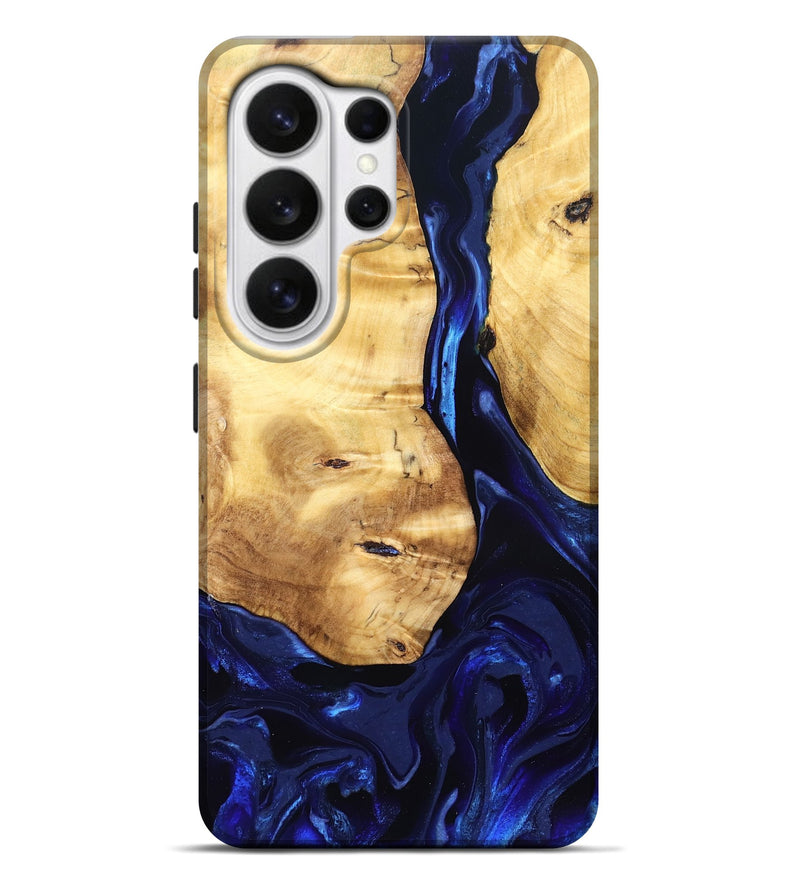 Galaxy S26 Ultra Wood Live Edge Phone Case - Tayla (Blue, 829853)