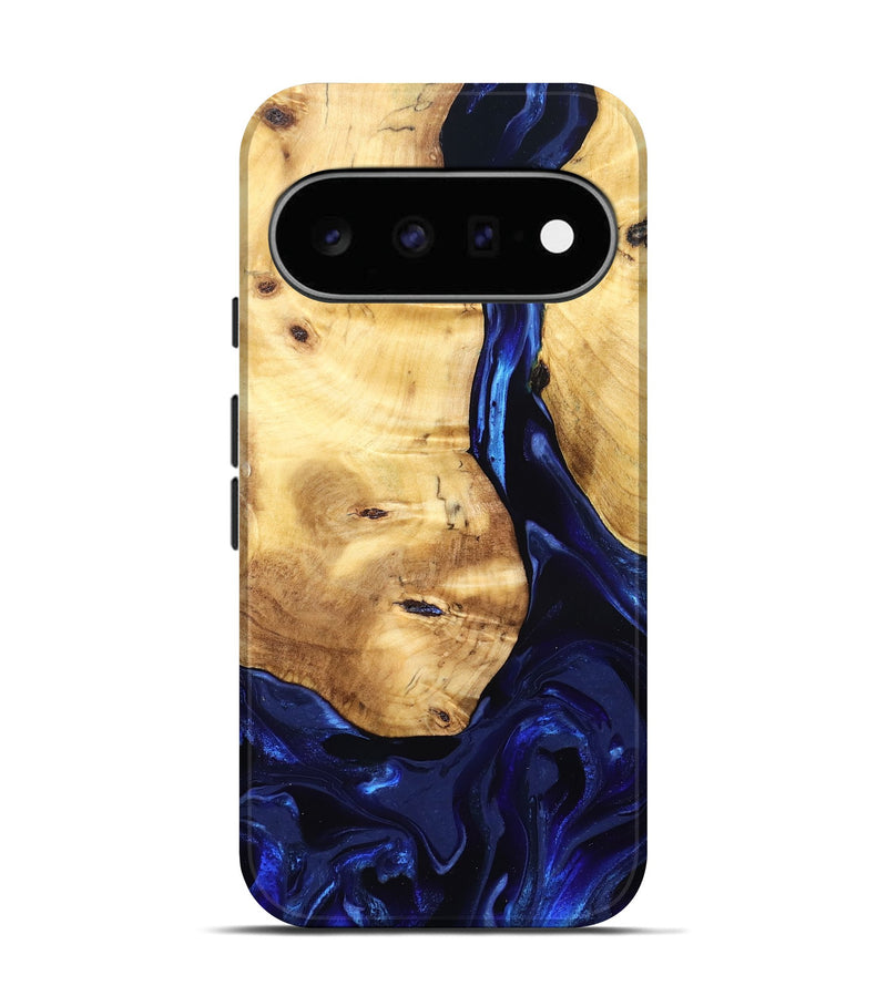 Pixel 11 Wood Live Edge Phone Case - Tayla (Blue, 829853)
