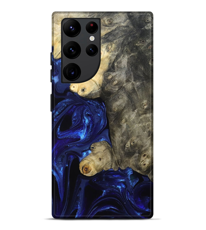 Galaxy S22 Ultra Wood Live Edge Phone Case - Paige (Blue, 829854)