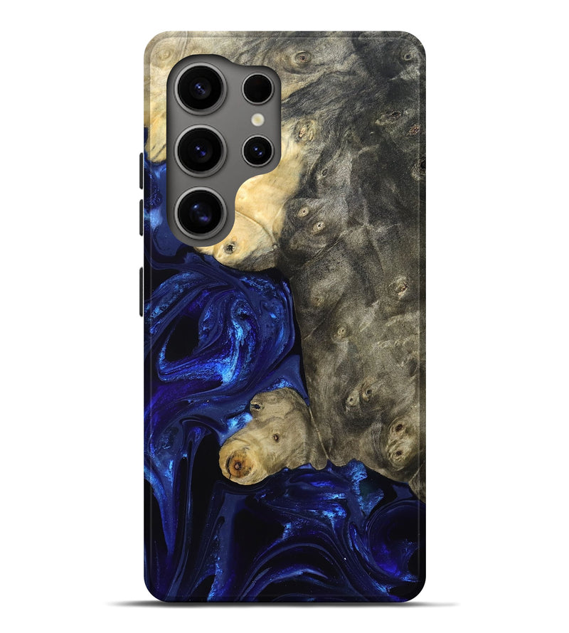 Galaxy S25 Ultra Wood Live Edge Phone Case - Paige (Blue, 829854)