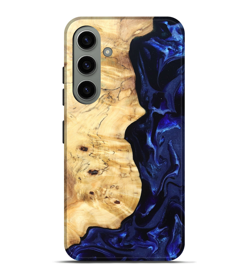 Galaxy S24 Plus Wood Live Edge Phone Case - Ayana (Blue, 829858)