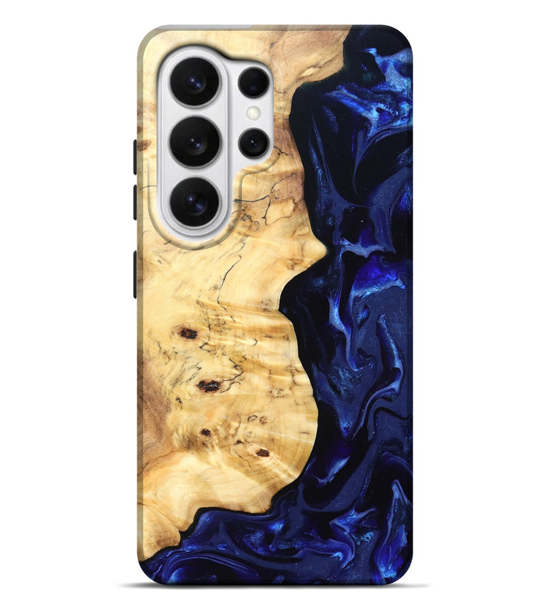 Galaxy S26 Ultra Wood Live Edge Phone Case - Ayana (Blue, 829858)