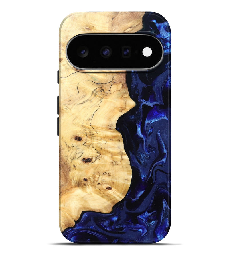 Pixel 11 Pro XL Wood Live Edge Phone Case - Ayana (Blue, 829858)