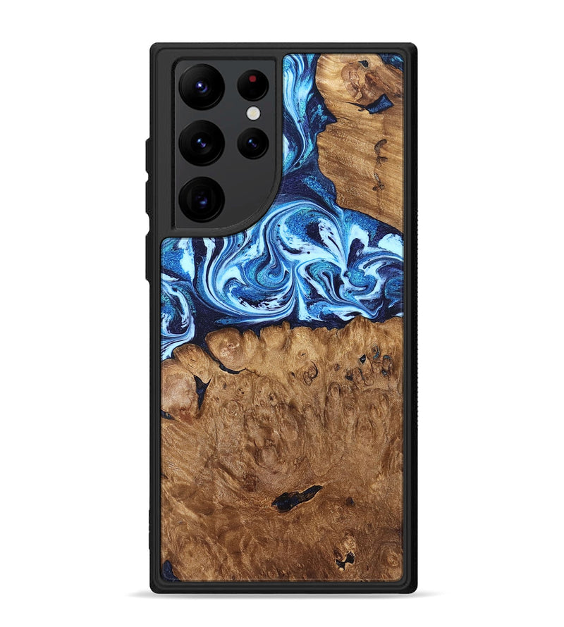 Galaxy S22 Ultra Wood Phone Case - Manila (Blue, 829952)
