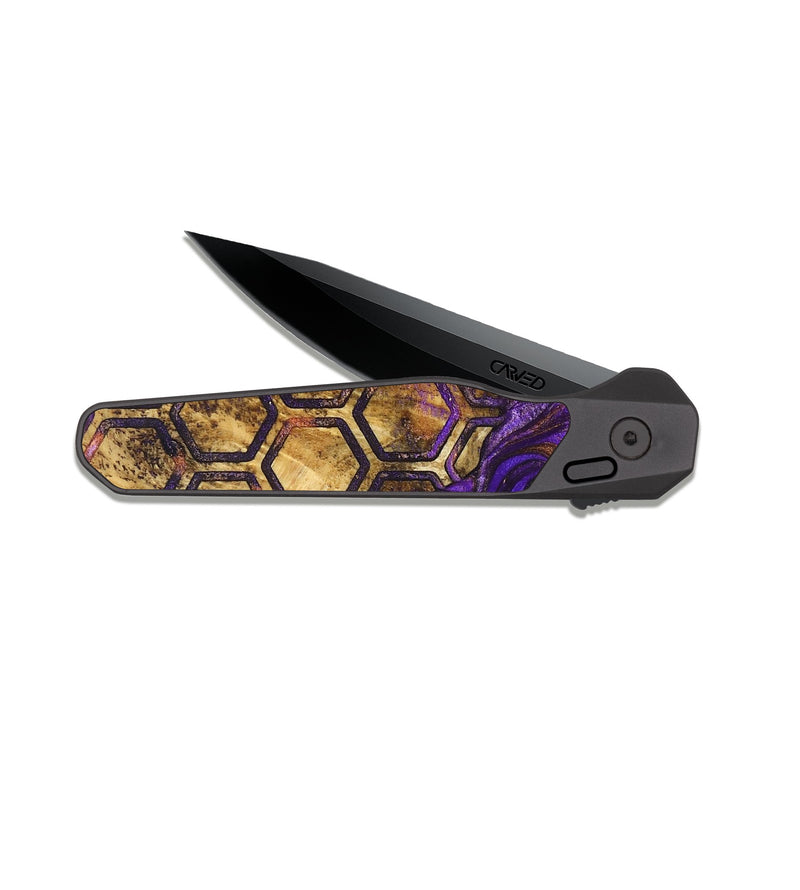 EDC Dark Slate Wood Pocket Knife - Arlet (Pattern, 829960)