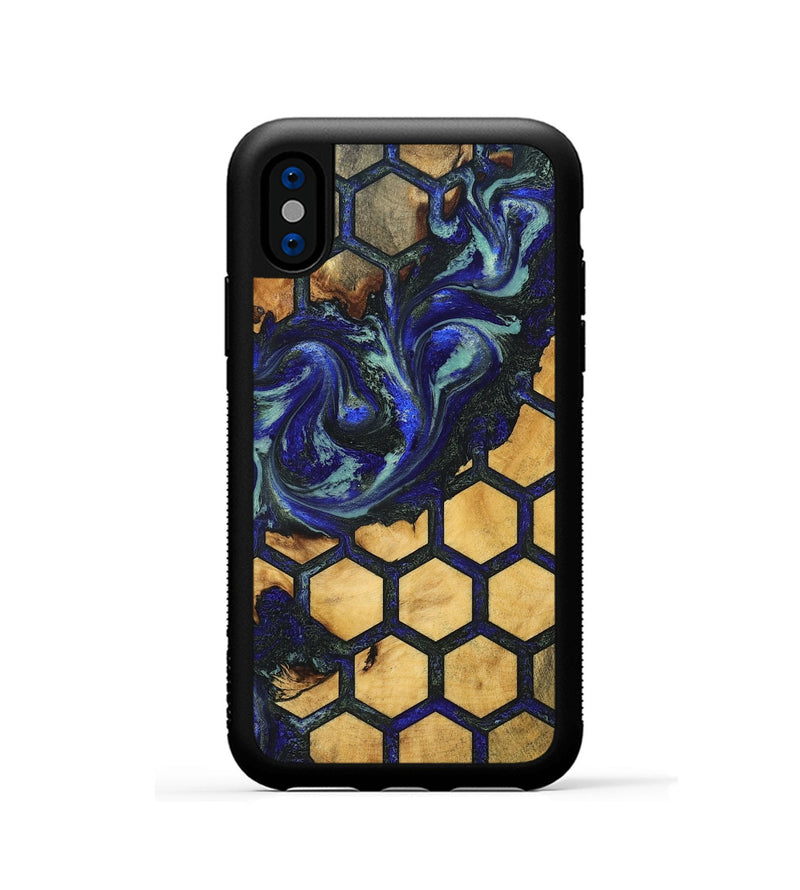 iPhone Xs Wood Phone Case - Alonza (Pattern, 829966)
