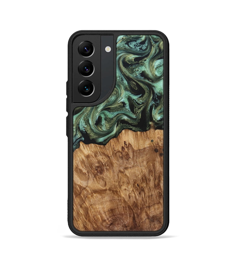 Galaxy S22 Wood Phone Case - Jasmyn (Green, 829976)