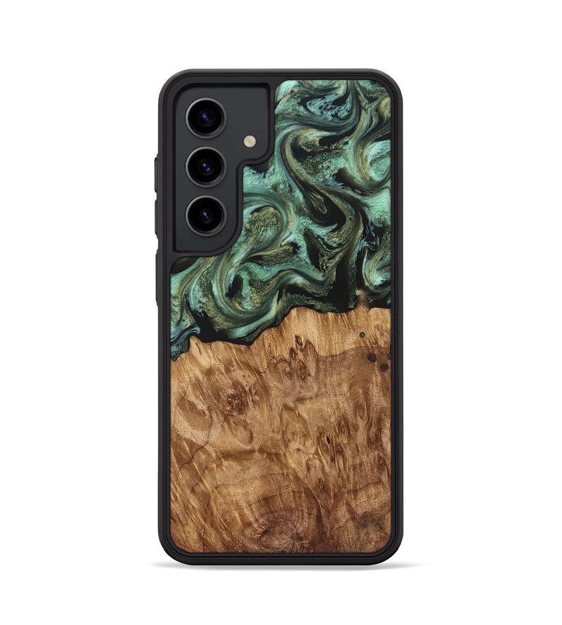 Galaxy S24 Wood Phone Case - Jasmyn (Green, 829976)