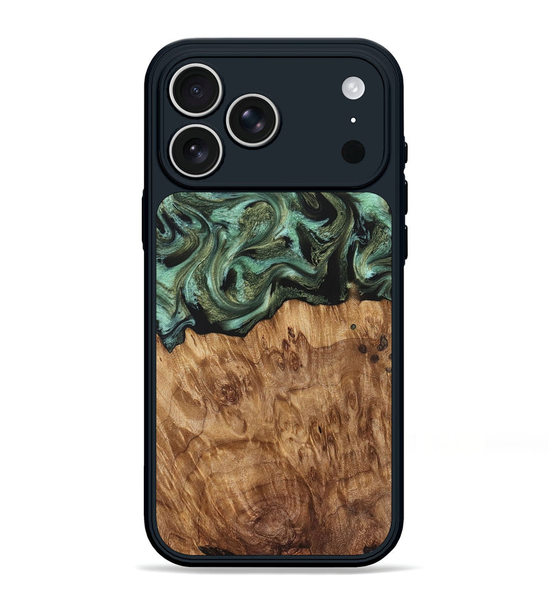 iPhone 17 Pro Max Wood Phone Case - Jasmyn (Green, 829976)