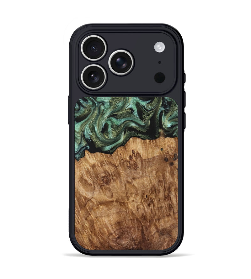 iPhone 17 Pro Wood Phone Case - Jasmyn (Green, 829976)