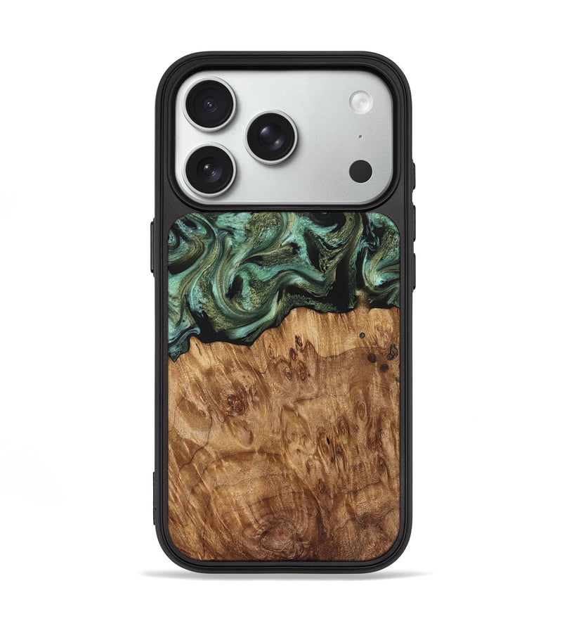iPhone 18 Pro Wood Phone Case - Jasmyn (Green, 829976)