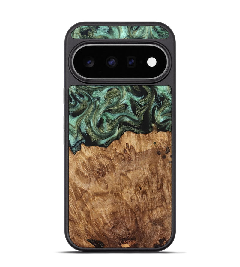 Pixel 11 Pro Wood Phone Case - Jasmyn (Green, 829976)