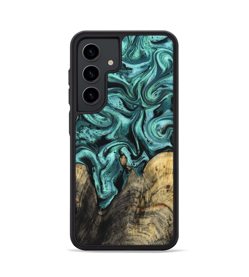 Galaxy S24 Wood Phone Case - Omarion (Green, 829977)