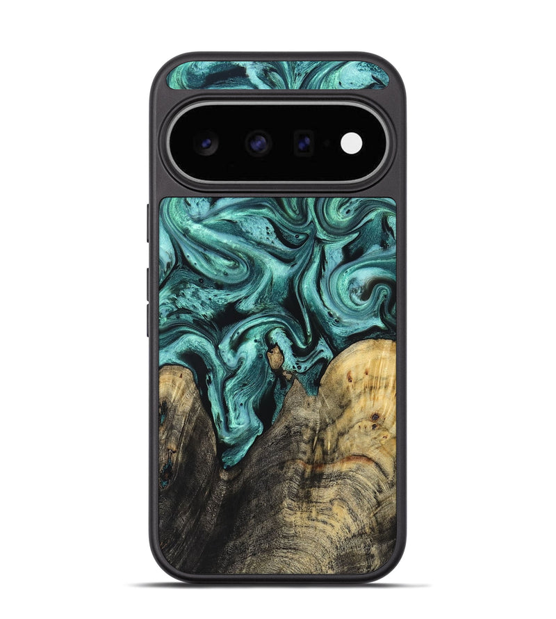 Pixel 11 Wood Phone Case - Omarion (Green, 829977)