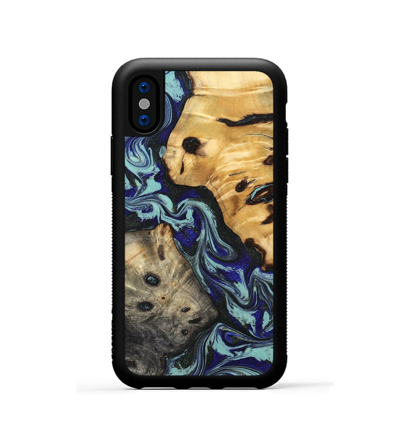 iPhone Xs Wood Phone Case - Wilton (Green, 829980)