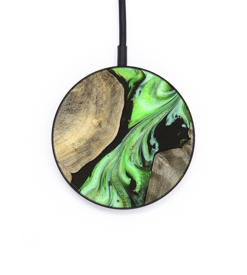 Circle Wood Wireless Charger - Jasen (Neon, 829984)