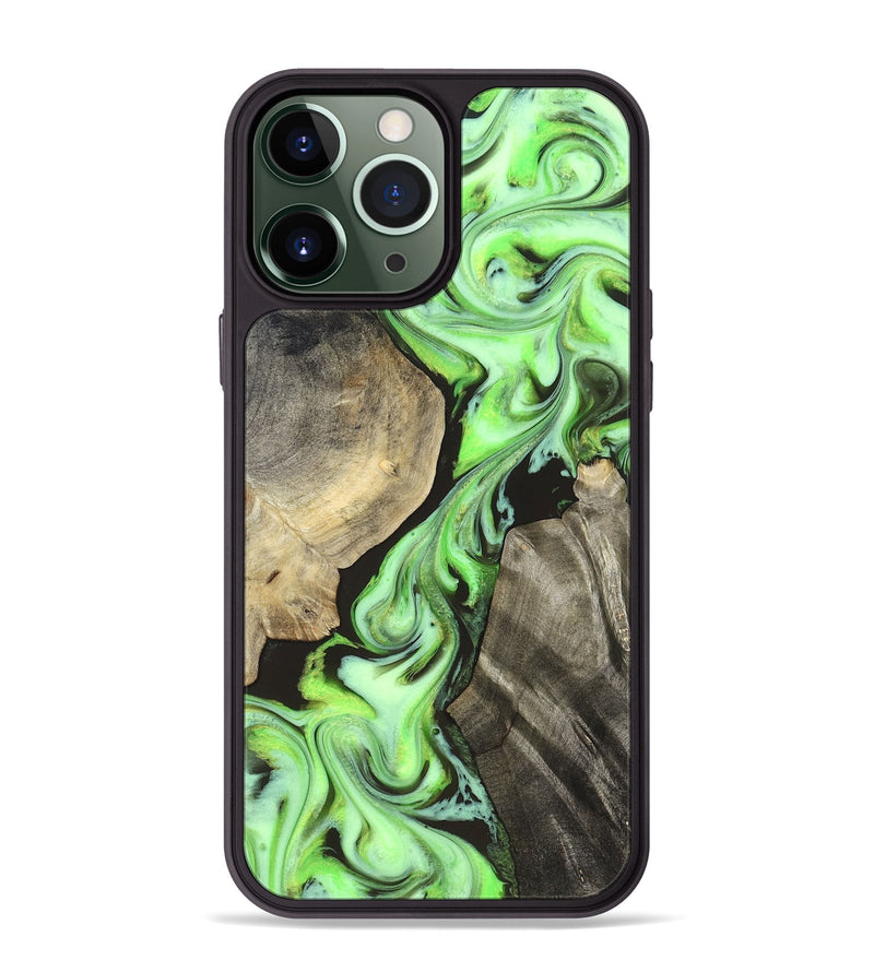 iPhone 13 Pro Max Wood Phone Case - Jasen (Neon, 829984)