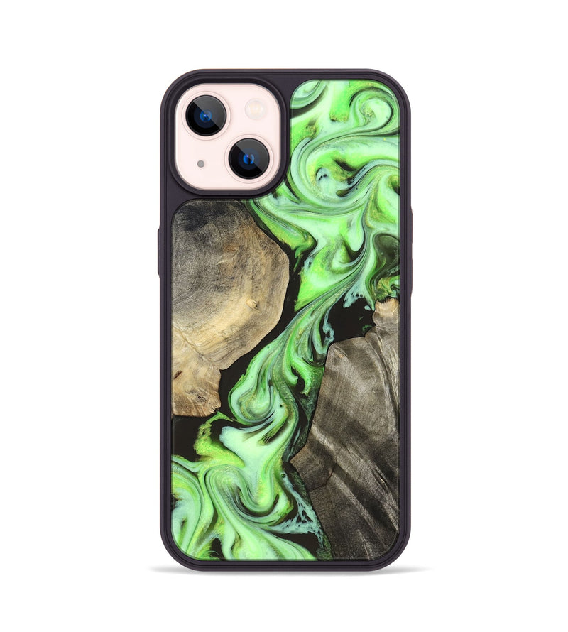 iPhone 14 Wood Phone Case - Jasen (Neon, 829984)