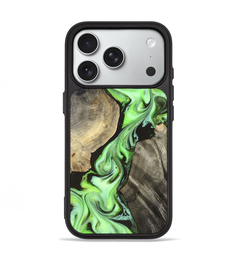 iPhone 18 Pro Wood Phone Case - Jasen (Neon, 829984)