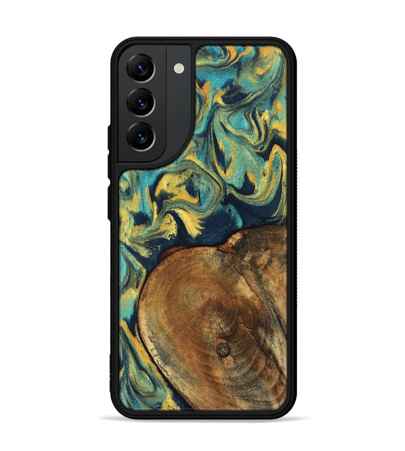 Galaxy S22 Plus Wood Phone Case - Odie (Teal & Gold, 829995)