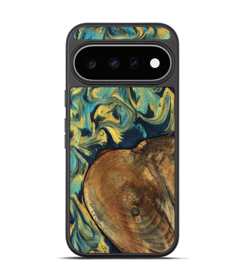 Pixel 11 Wood Phone Case - Odie (Teal & Gold, 829995)
