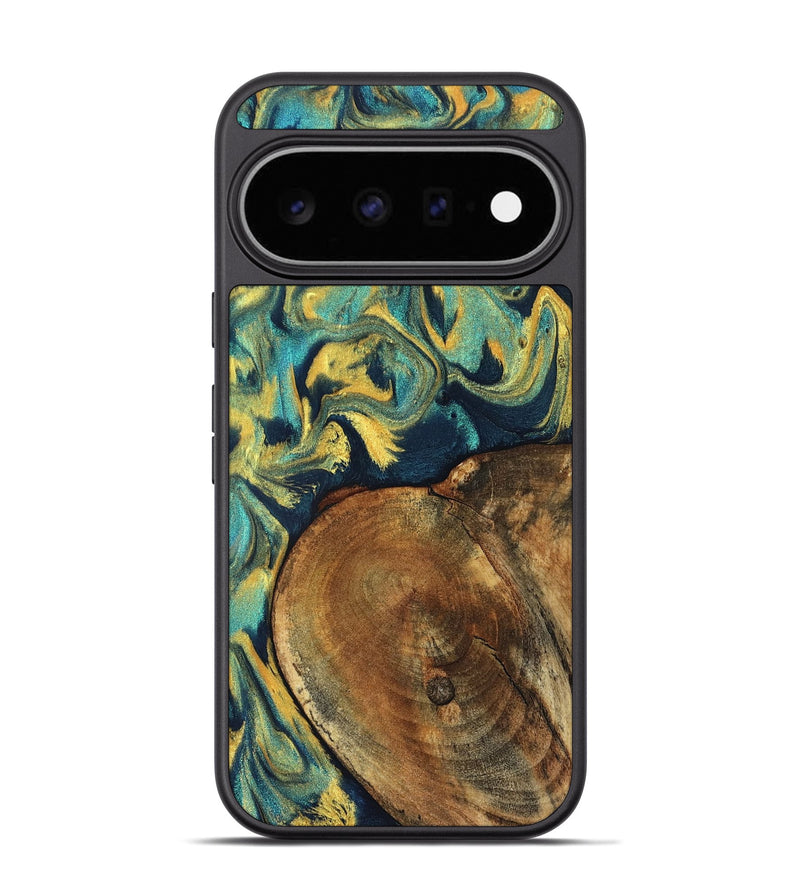 Pixel 11 Pro Wood Phone Case - Odie (Teal & Gold, 829995)