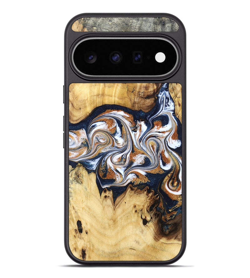 Pixel 11 Pro XL Wood Phone Case - Savanna (Teal & Gold, 830008)