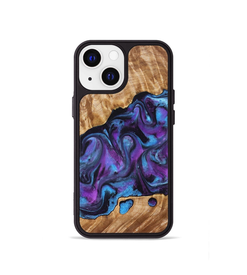 iPhone 13 mini Wood Phone Case - Warren (Purple, 830013)