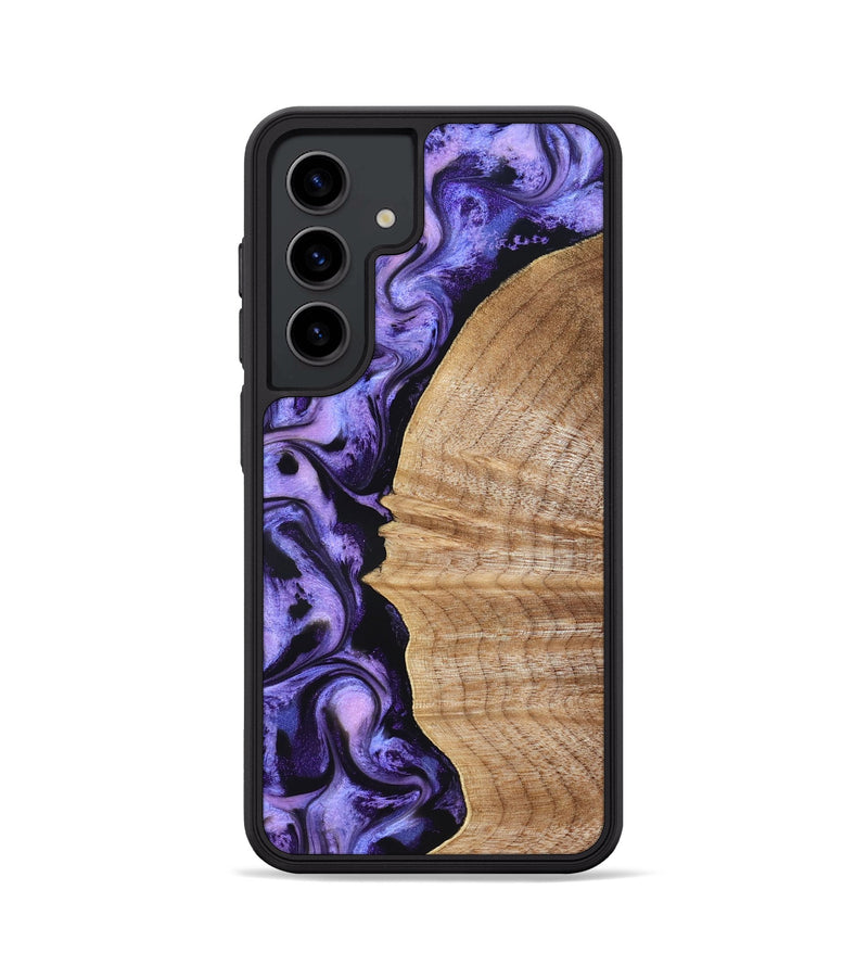 Galaxy S24 Wood Phone Case - Tillie (Purple, 830015)