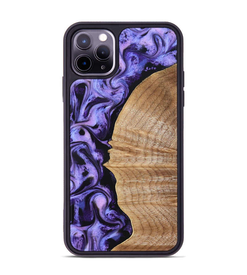 iPhone 11 Pro Max Wood Phone Case - Tillie (Purple, 830015)