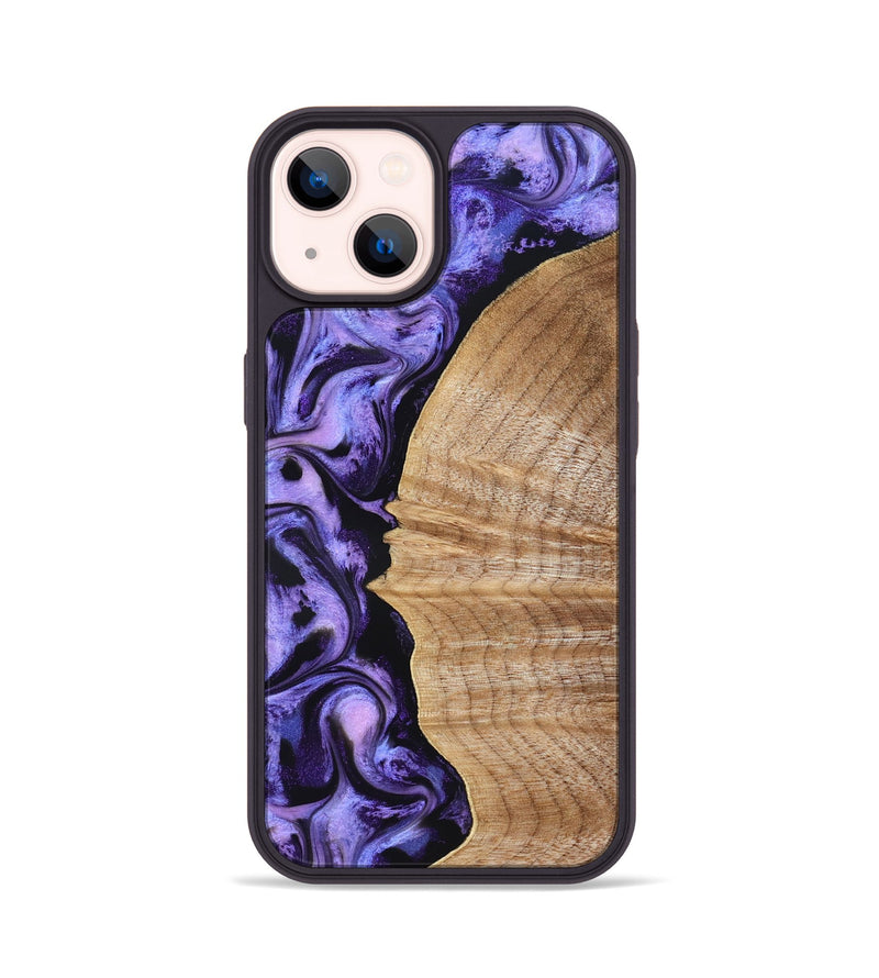 iPhone 14 Wood Phone Case - Tillie (Purple, 830015)