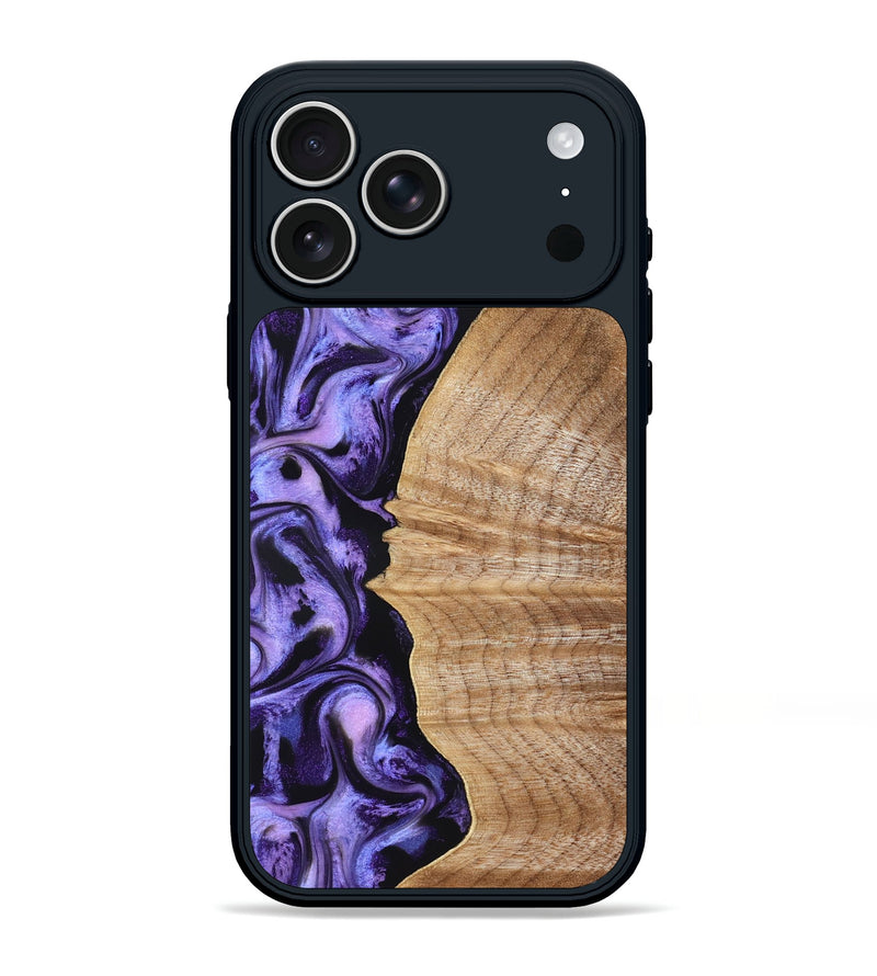 iPhone 17 Pro Max Wood Phone Case - Tillie (Purple, 830015)