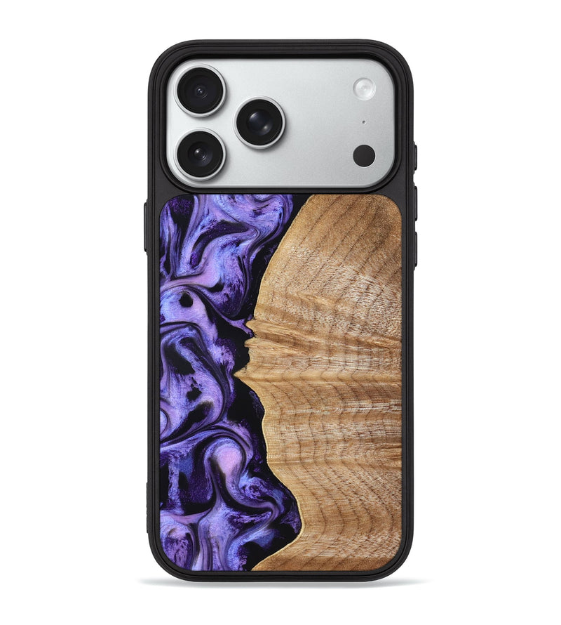 iPhone 18 Pro Max Wood Phone Case - Tillie (Purple, 830015)