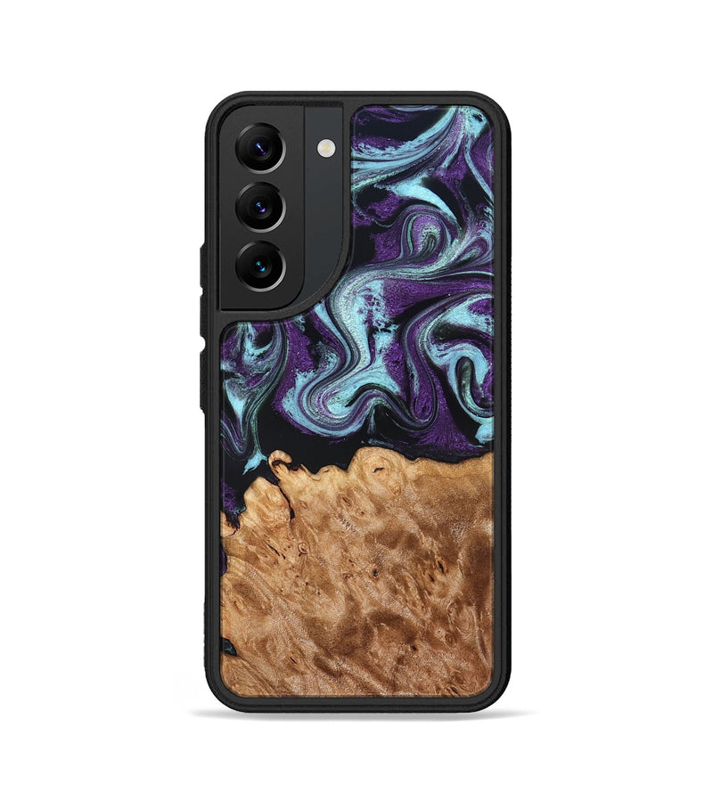 Galaxy S22 Wood Phone Case - Florida (Purple, 830018)