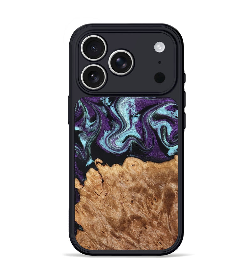 iPhone 17 Pro Wood Phone Case - Florida (Purple, 830018)