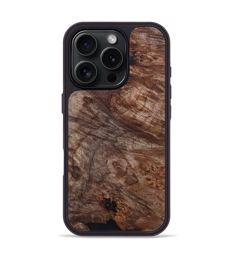 iPhone 16 Pro Wood Phone Case - Atharv (Wood Burl, 830024)