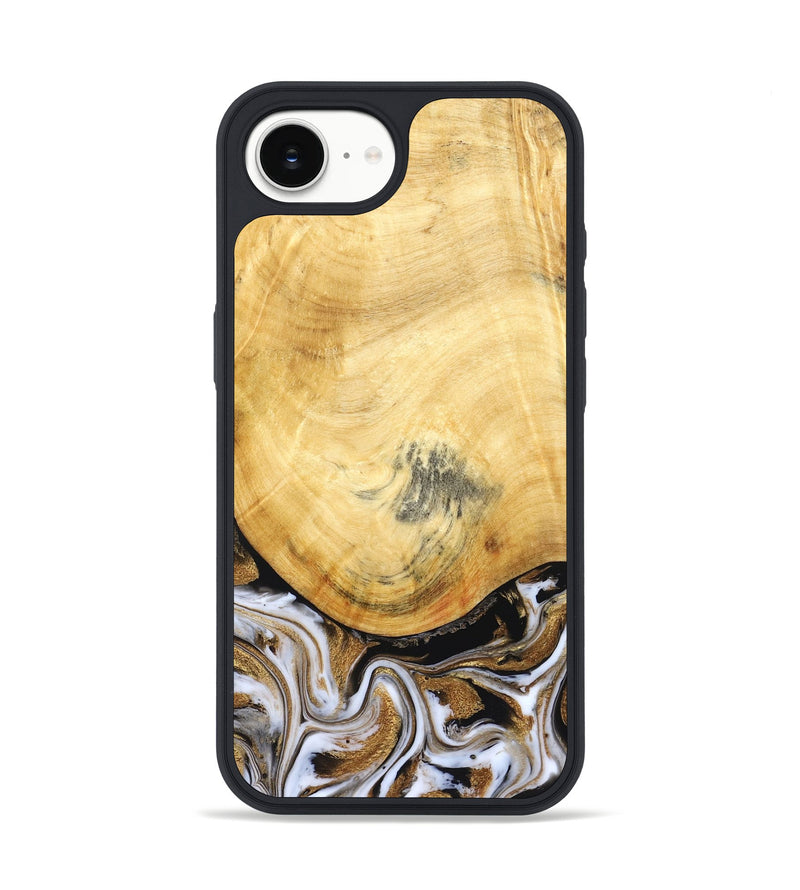 iPhone 17e Wood Phone Case - Kamiyah (Black & White, 830030)