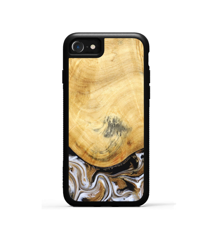 iPhone SE Wood Phone Case - Kamiyah (Black & White, 830030)