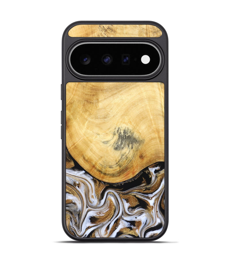 Pixel 11 Pro Wood Phone Case - Kamiyah (Black & White, 830030)