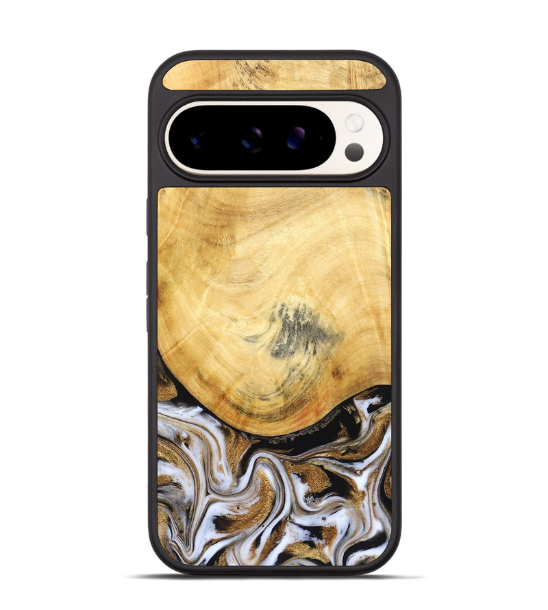 Pixel 9 Wood Phone Case - Kamiyah (Black & White, 830030)