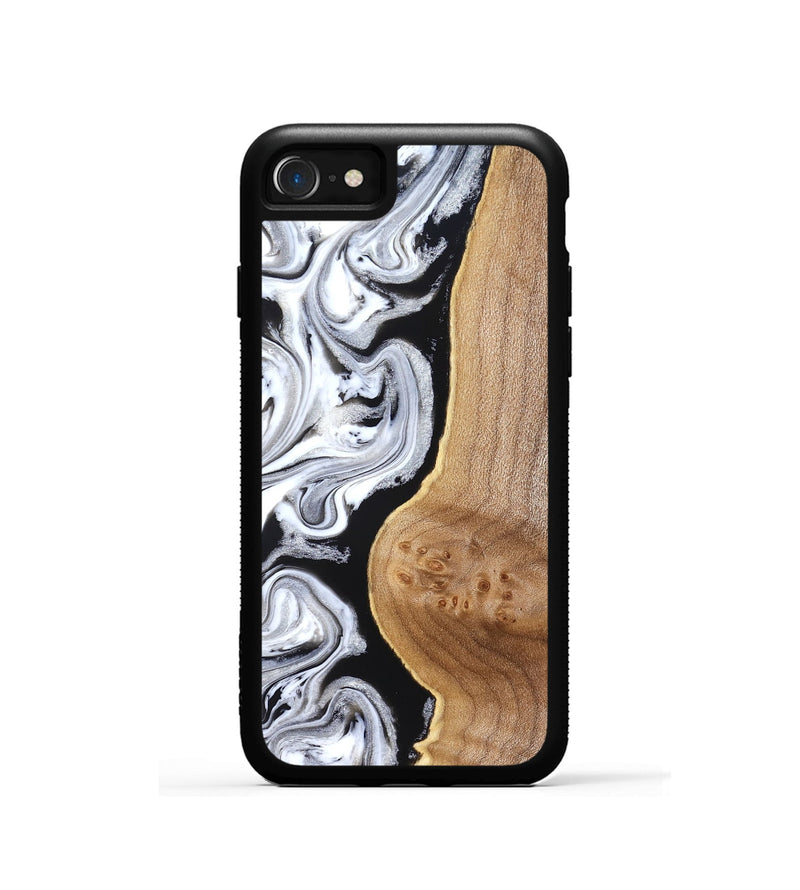 iPhone SE Wood Phone Case - Rolland (Black & White, 830032)