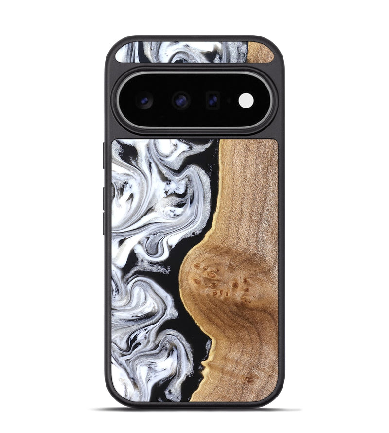 Pixel 11 Pro Wood Phone Case - Rolland (Black & White, 830032)
