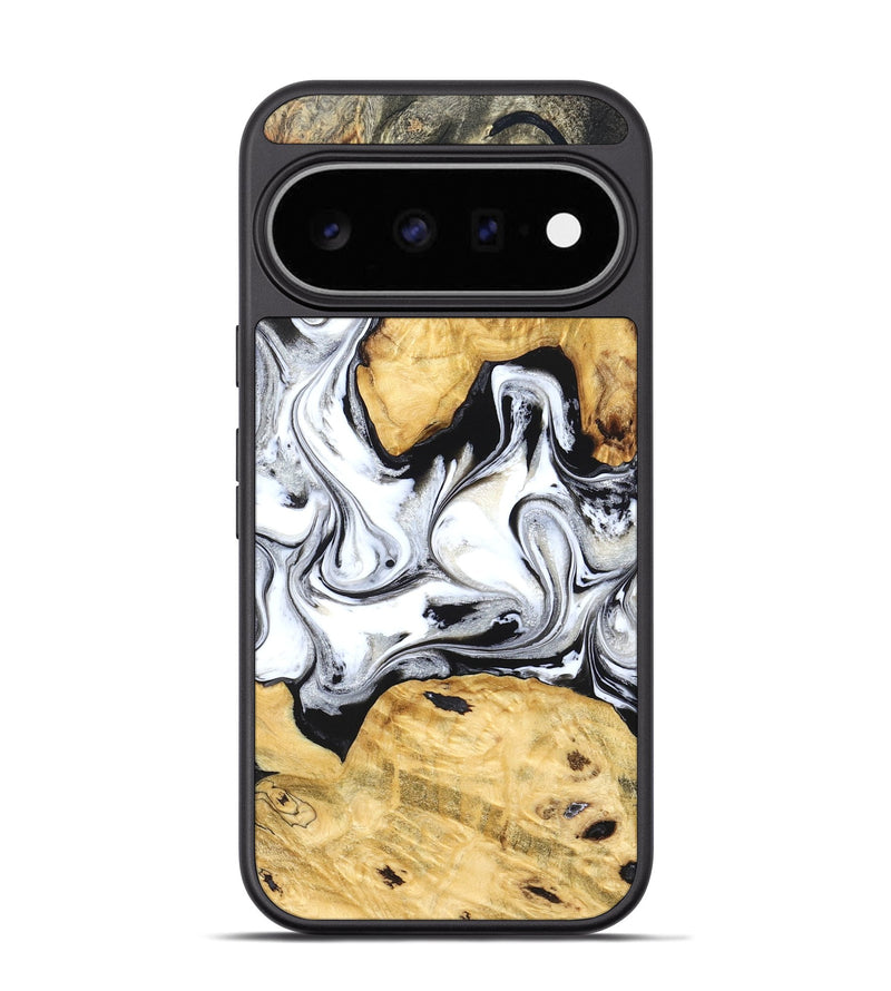 Pixel 11 Pro Wood Phone Case - Arian (Black & White, 830040)