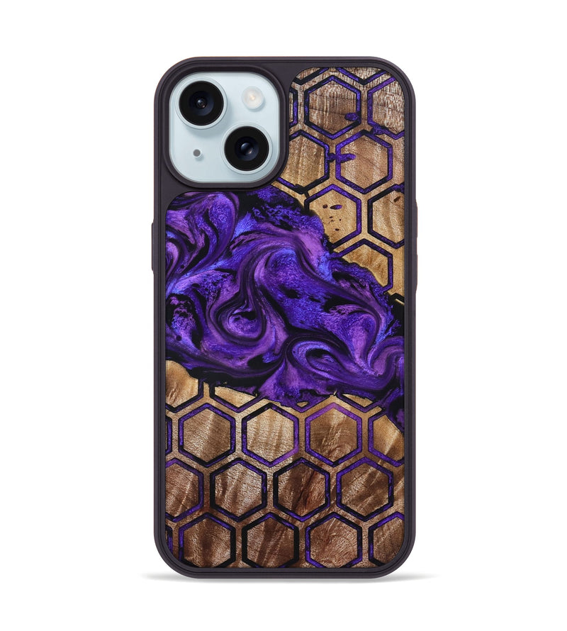 iPhone 15 Wood Phone Case - Juana (Pattern, 830107)