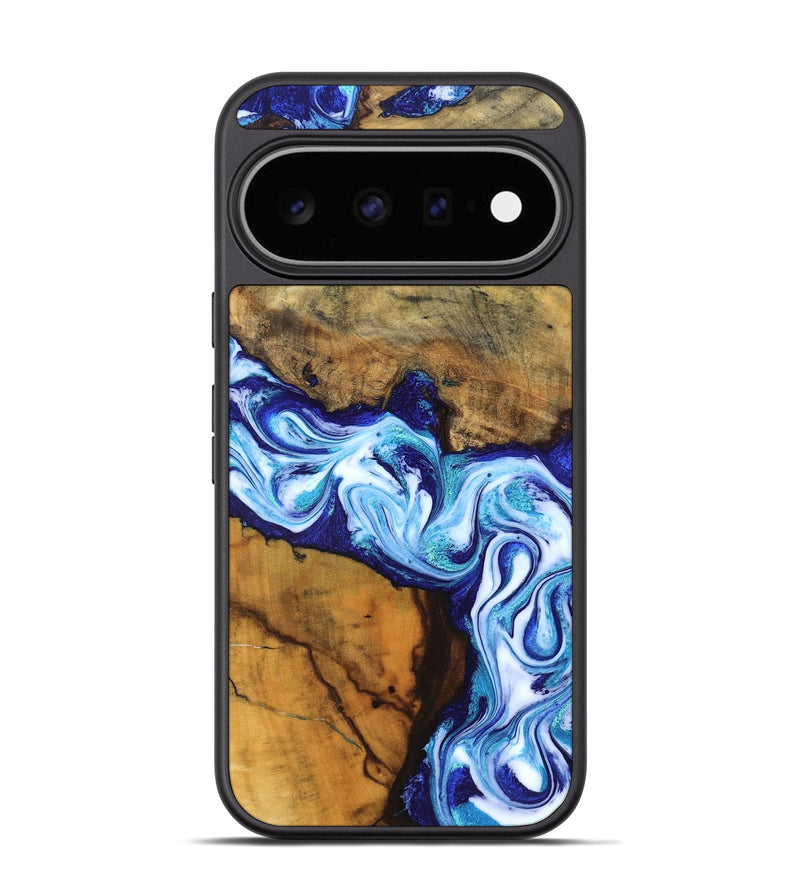 Pixel 11 Pro Wood Phone Case - Jayleen (Blue, 830121)
