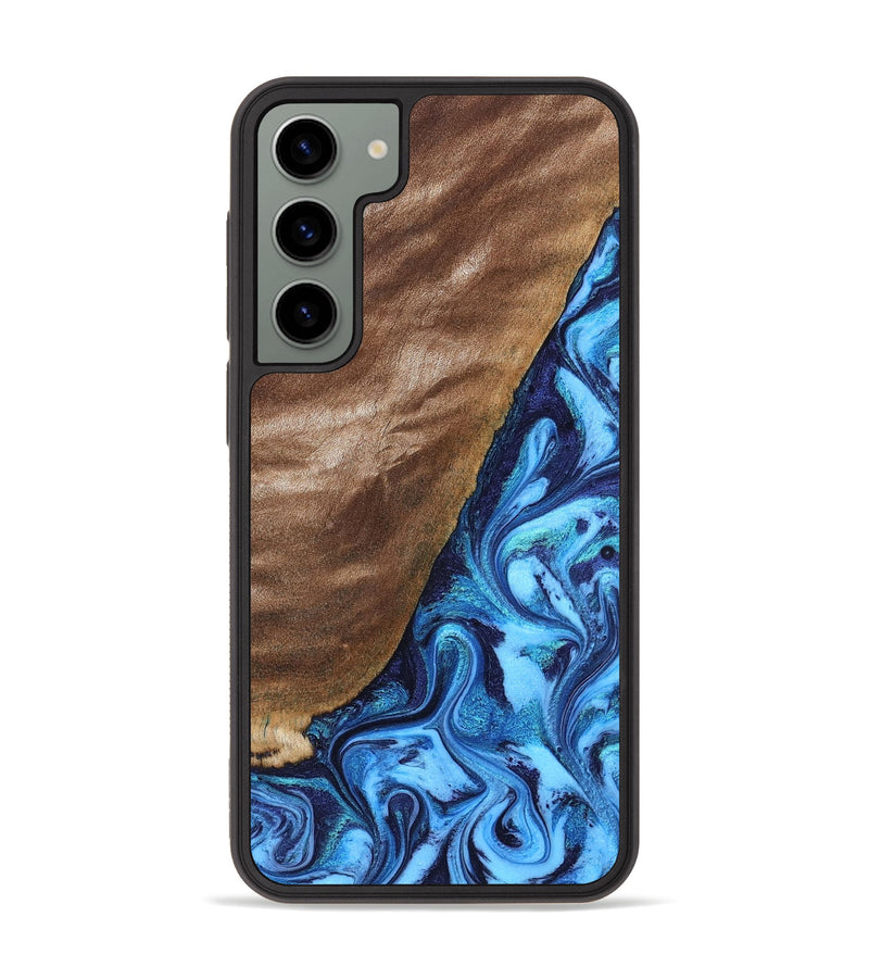 Galaxy S23 Plus Wood Phone Case - German (Blue, 830127)