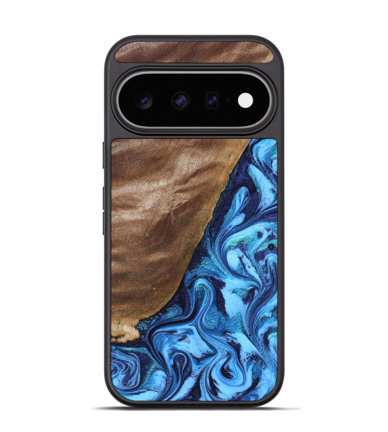 Pixel 11 Pro Wood Phone Case - German (Blue, 830127)