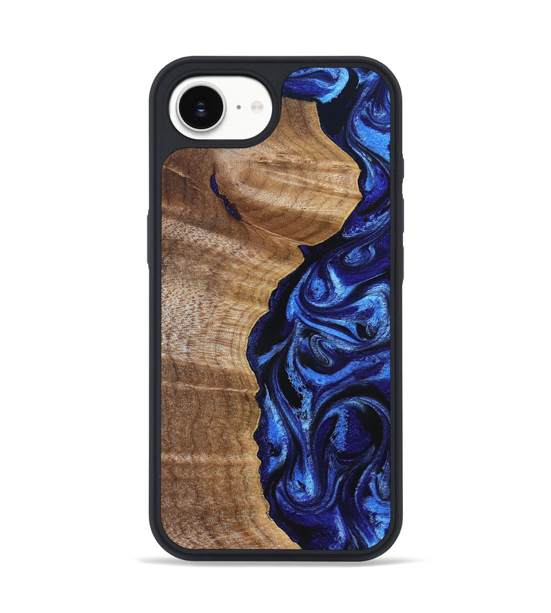 iPhone 17e Wood Phone Case - Susan (Blue, 830135)