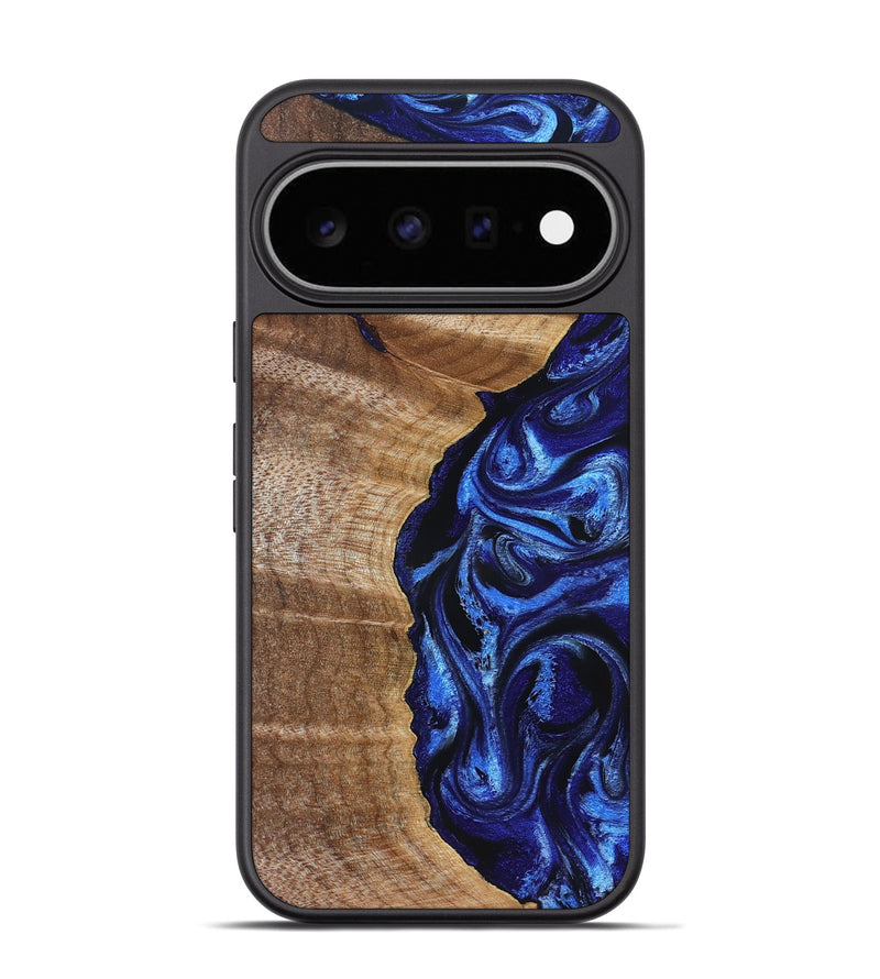 Pixel 11 Pro Wood Phone Case - Susan (Blue, 830135)