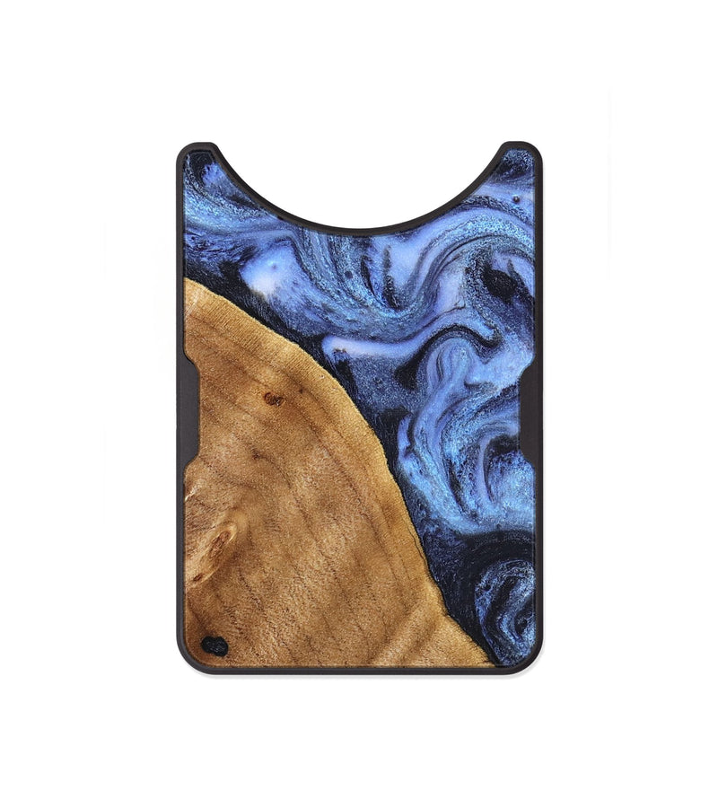 Alloy Wood Wallet - Christy (Blue, 830169)